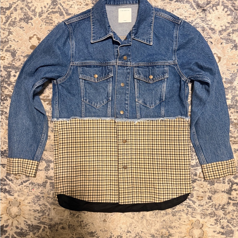 Sandro Denim and Checkered Jacket
